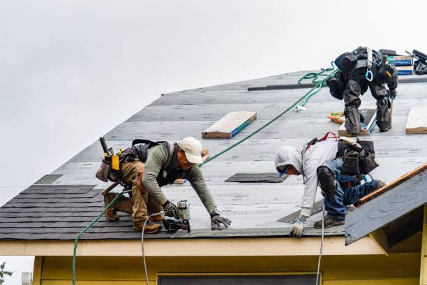 Professional Gutter Installation technician working in Marsing, ID